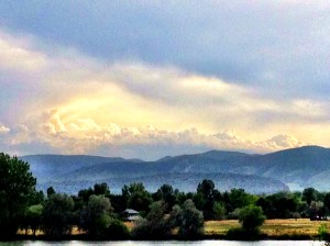 Storm brewing over the hogbacks: Photo by Noelle